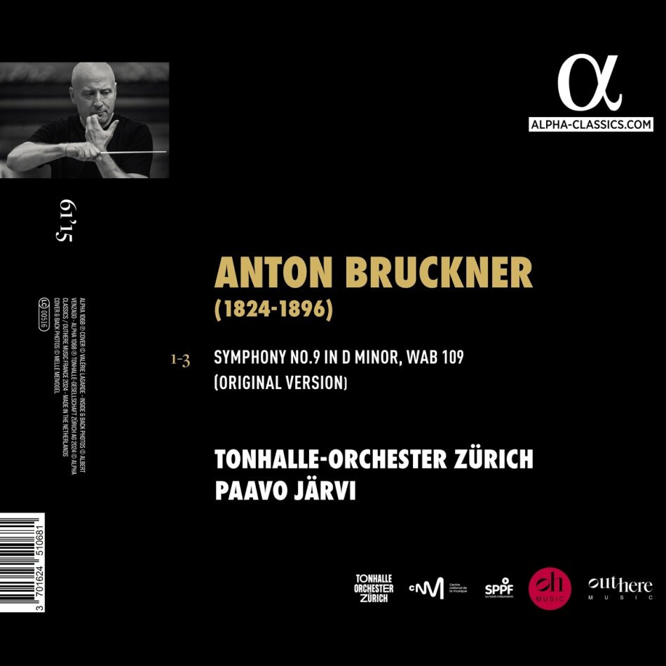 Tonhalle Orchester Zürich, Paavo Järvi: Bruckner, Sinfonie Nr. 9