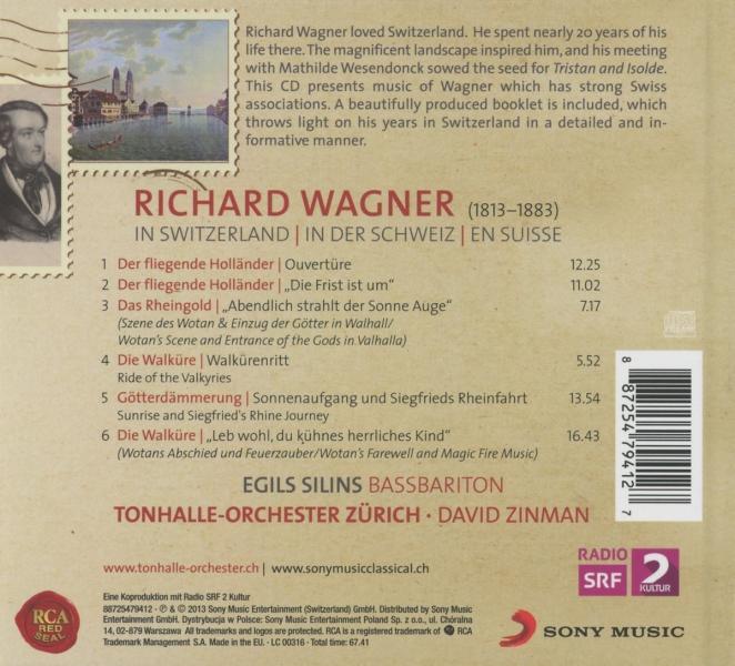 Tonhalle Orchester Zürich, David Zinman: Wagner in Switzerland