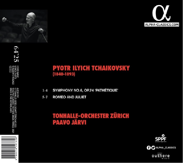 Tonhalle-Orchester Zürich, Paavo Järvi: Tschaikowsky, Sinfonie Nr. 6 'Pathétique' u.a.
