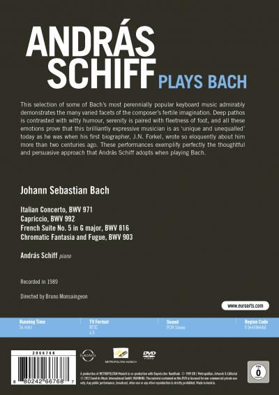 András Schiff, Bach, András Schiff spielt Bach