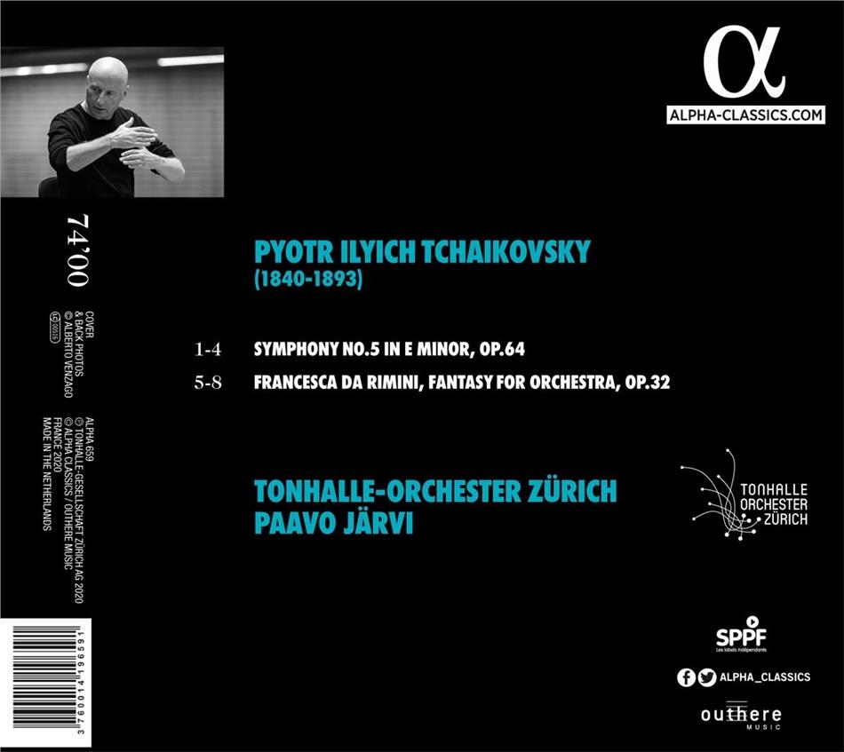 Tonhalle-Orchester Zürich, Paavo Järvi: Tschaikowsky, Sinfonie Nr. 5 u.a.
